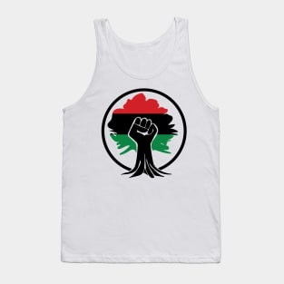 Black Fist, Flag, Rooted, Black Lives Matter, Civil Rights Tank Top